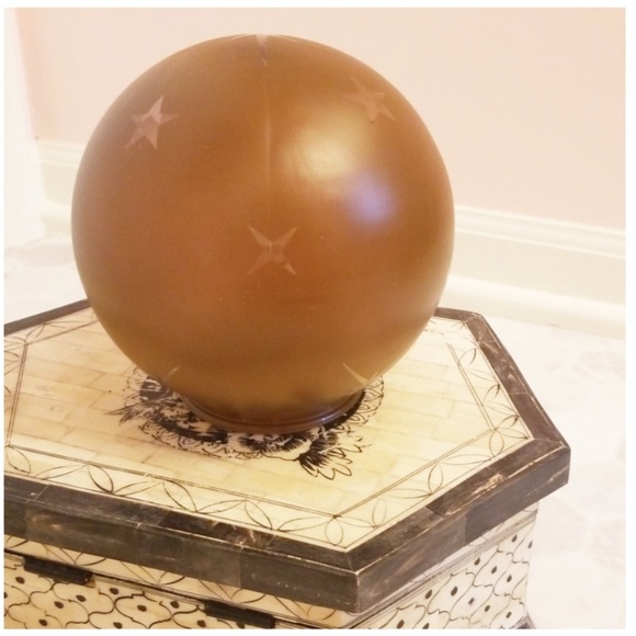 *handmade* Amber glass celestial globe - Picture 2 of 6